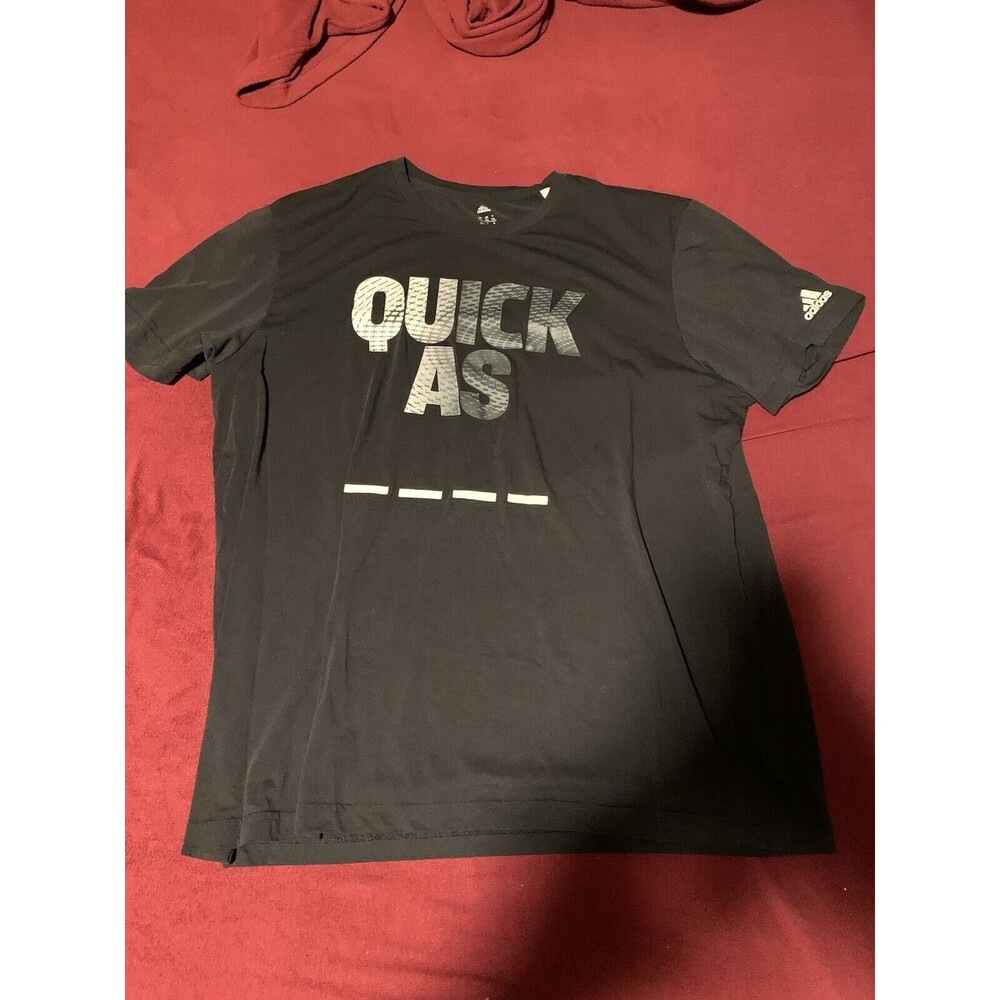adidas Quick As _ _ _ _ Shirt Black Size XXL